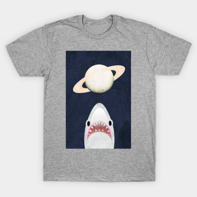 The Universe Is A Shark's Playground T-Shirt by mrspaceman